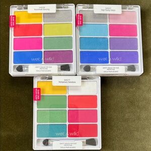 wet n wild Bright Multi-Palette Trio — Neon Pink, Blue, Green & Yellow Shades